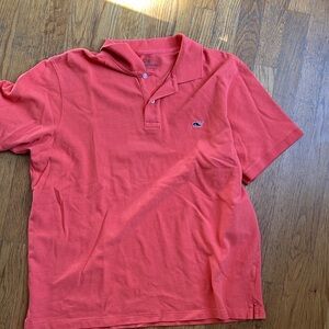 Vineyard Vines Men's Polo in Vibrant Coral